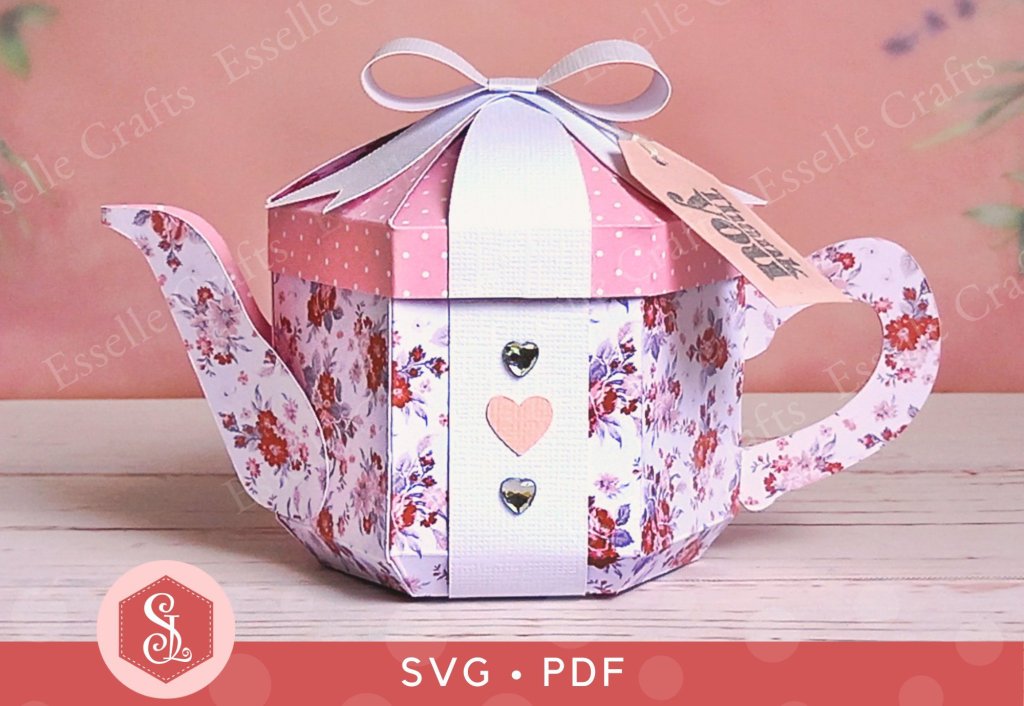 Present Teapot Box by Esselle Crafts