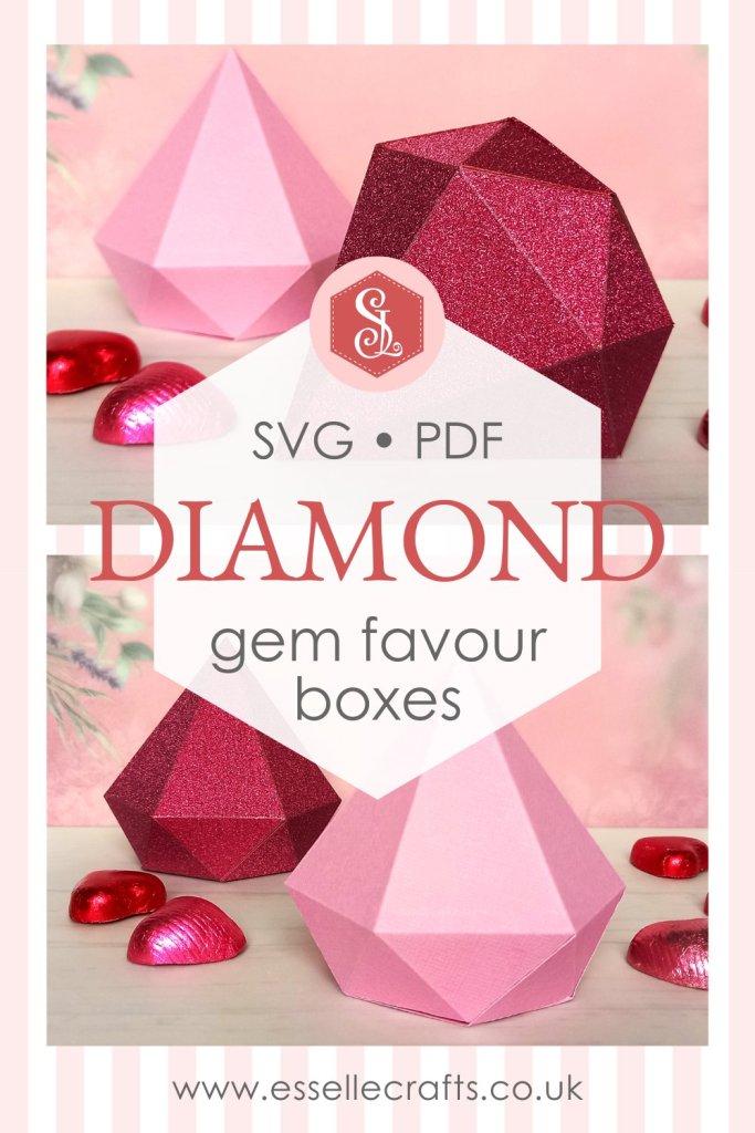 Diamond Gem Favour Boxes blog post by Esselle Crafts
